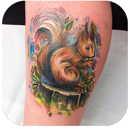 9 Cute Squirrel Tattoo Designs, Ideas And Meanings
