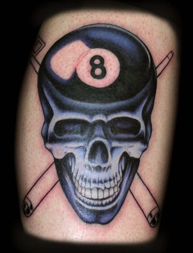9 Stylish and Amazing Eight Ball Tattoo Designs