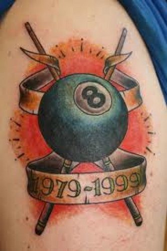 9 Stylish and Amazing Eight Ball Tattoo Designs