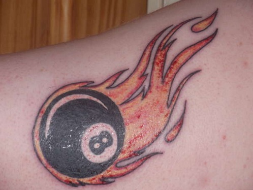 9 Stylish and Amazing Eight Ball Tattoo Designs