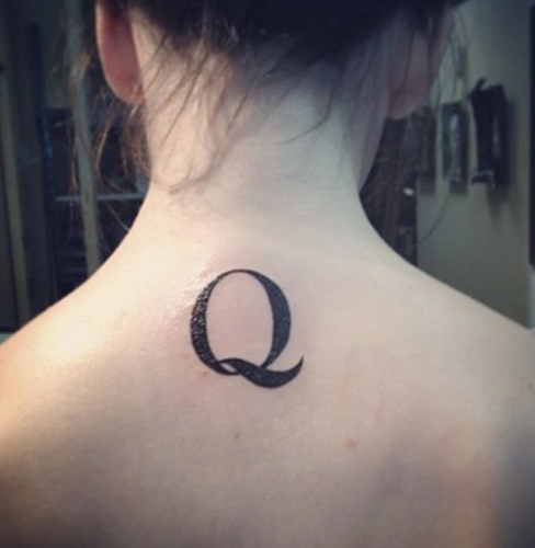 15 Q Letter Tattoo Designs And Ideas With Pictures