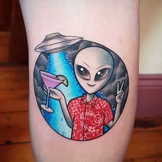 15+ Best Alien Tattoo Designs and Ideas | I Fashion Styles