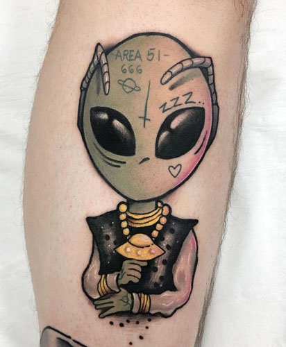 15+ Best Alien Tattoo Designs and Ideas | I Fashion Styles
