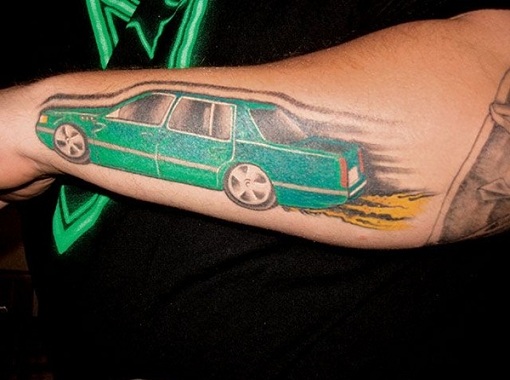 15 Mind-Blowing Car Tattoo Designs for Racing Fanatics
