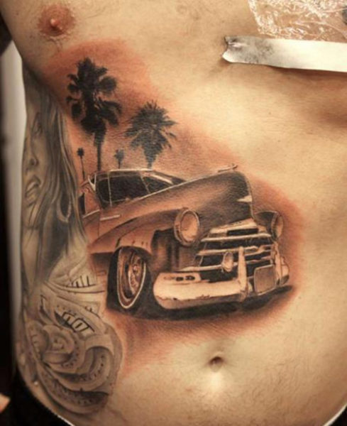 15 Mind-Blowing Car Tattoo Designs for Racing Fanatics