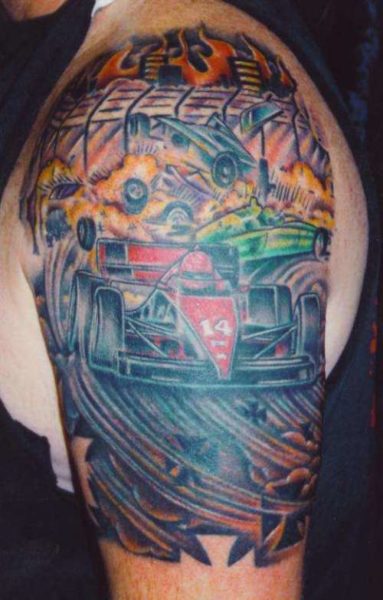 15 Mind-Blowing Car Tattoo Designs for Racing Fanatics