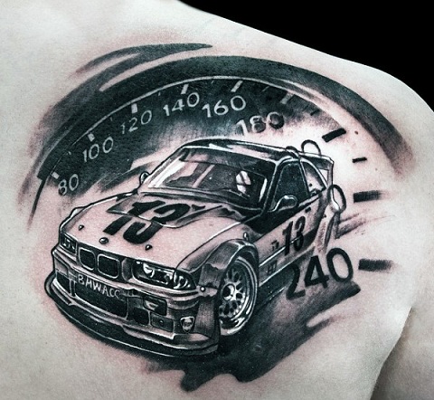 15 Mind-Blowing Car Tattoo Designs for Racing Fanatics