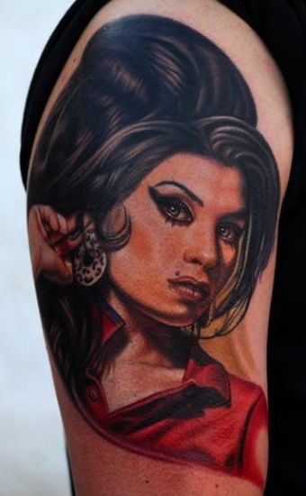 15+ Beautiful Amy Winehouse Tattoo Designs and Ideas