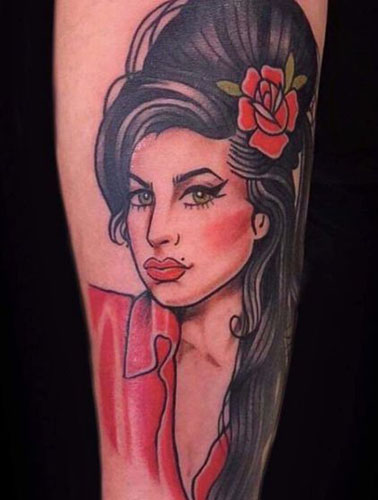 15+ Beautiful Amy Winehouse Tattoo Designs and Ideas