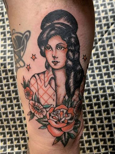 15+ Beautiful Amy Winehouse Tattoo Designs and Ideas