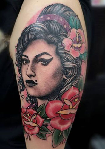 15+ Beautiful Amy Winehouse Tattoo Designs and Ideas