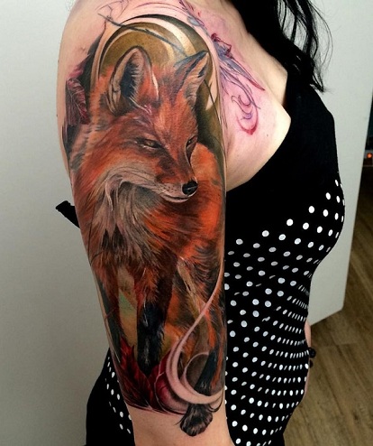 10 Clever Fox Tattoo Designs for Men and Women