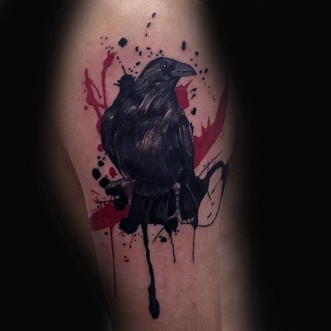10+ Stylish and Traditional Crow Tattoo Designs | I Fashion Styles