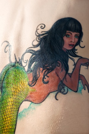 15 Simple and Traditional Mermaid Tattoo Designs
