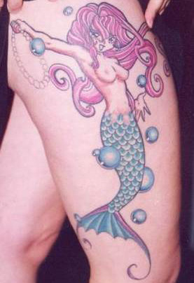 15 Simple and Traditional Mermaid Tattoo Designs