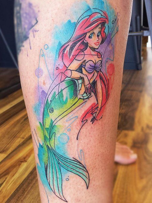 15 Simple and Traditional Mermaid Tattoo Designs