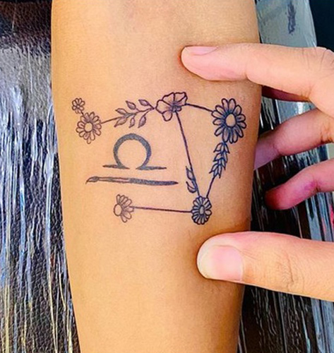 20 Elegant Libra Zodiac Sign Tattoo Designs | I Fashion Styles