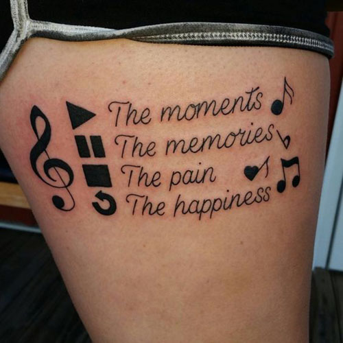15+ Best Music Tattoo Designs for All The Music Lovers