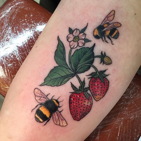 10 Realistic Strawberry Tattoo Designs and Ideas