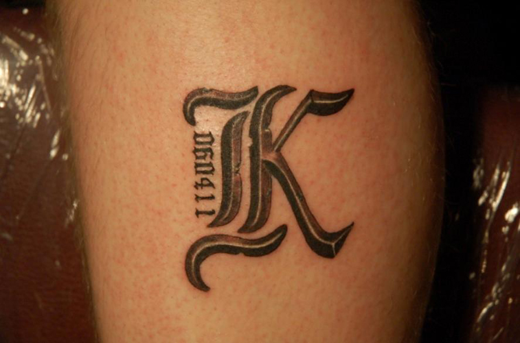 20 Creative K Letter Tattoo Designs for Artistic Inspiration