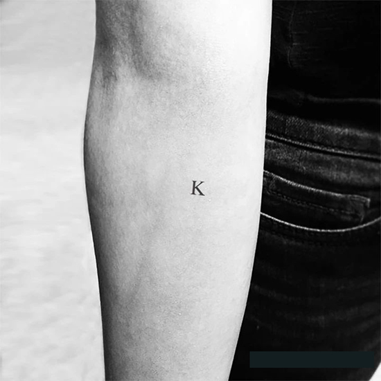 20 Creative K Letter Tattoo Designs for Artistic Inspiration