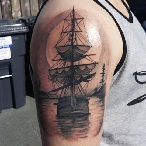 9 Stunning Ship Tattoo Designs and Ideas | I Fashion Styles