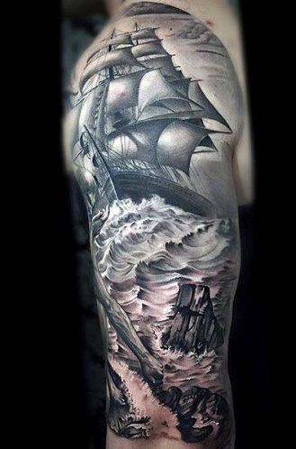 9 Stunning Ship Tattoo Designs and Ideas | I Fashion Styles