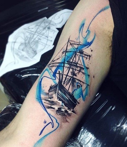9 Stunning Ship Tattoo Designs and Ideas | I Fashion Styles