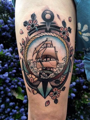 9 Stunning Ship Tattoo Designs and Ideas | I Fashion Styles