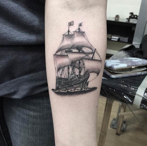 9 Stunning Ship Tattoo Designs and Ideas | I Fashion Styles