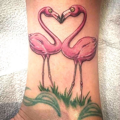 10 Stylish and Stunning Flamingo Bird Tattoo Designs