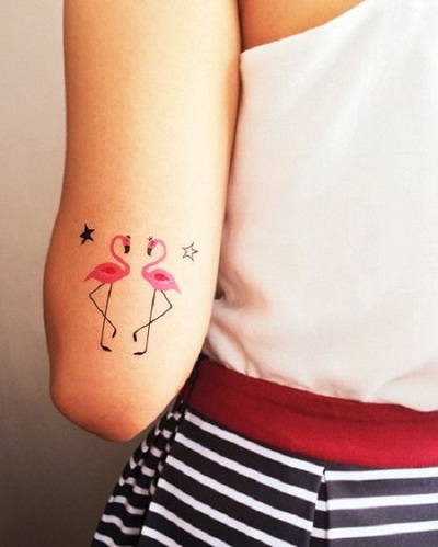 10 Stylish and Stunning Flamingo Bird Tattoo Designs