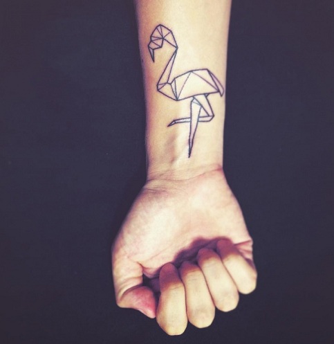 10 Stylish and Stunning Flamingo Bird Tattoo Designs