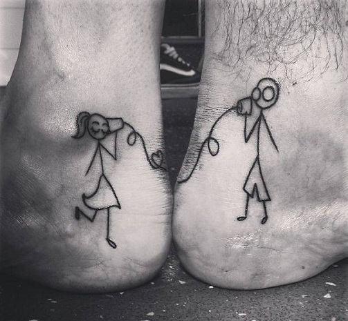 25 Matching Tattoo Designs for Couples and Friends