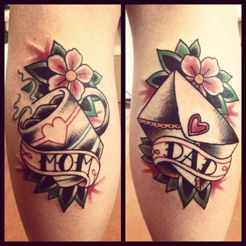 10+ Meaningful Mom and Dad Tattoo Designs | I Fashion Styles