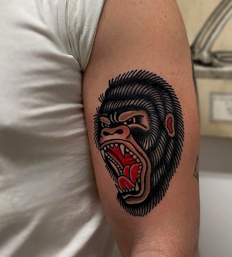 15 Unique Gorilla Tattoo Designs You Will Have to See