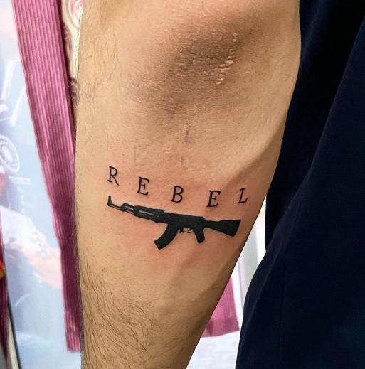 15 Exploding AK-47 Tattoo Designs for Gun Enthusiasts