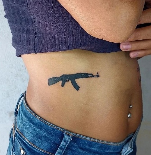 15 Exploding AK-47 Tattoo Designs for Gun Enthusiasts