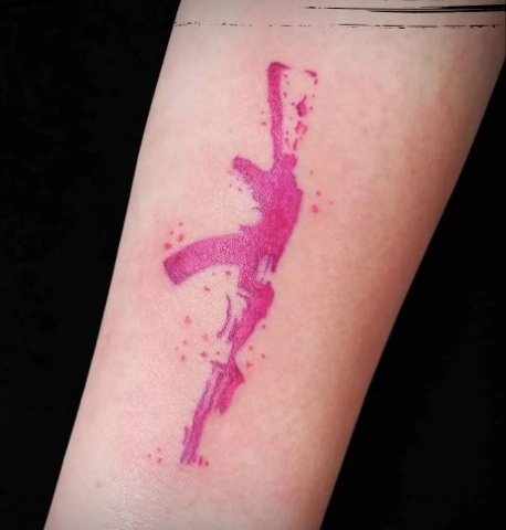 15 Exploding AK-47 Tattoo Designs for Gun Enthusiasts