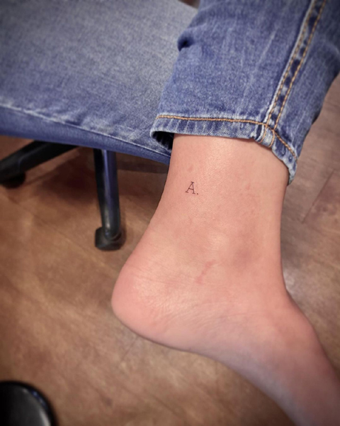 25 Beautiful A Letter Tattoo Designs and Ideas 2023