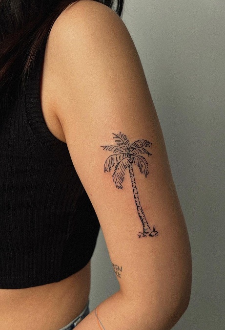 10 Beautiful Palm Tree Tattoo Ideas for the Nature Lover