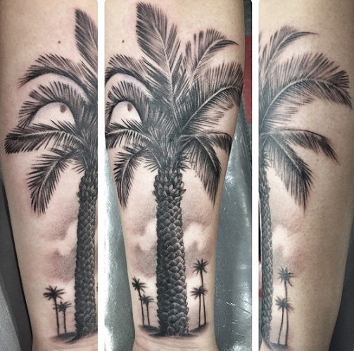 10 Beautiful Palm Tree Tattoo Ideas for the Nature Lover