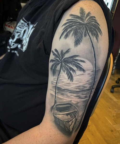 10 Beautiful Palm Tree Tattoo Ideas for the Nature Lover