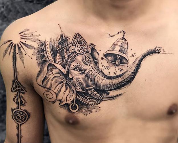 15+ Best Lord Ganesh Tattoo Designs For Men and Women