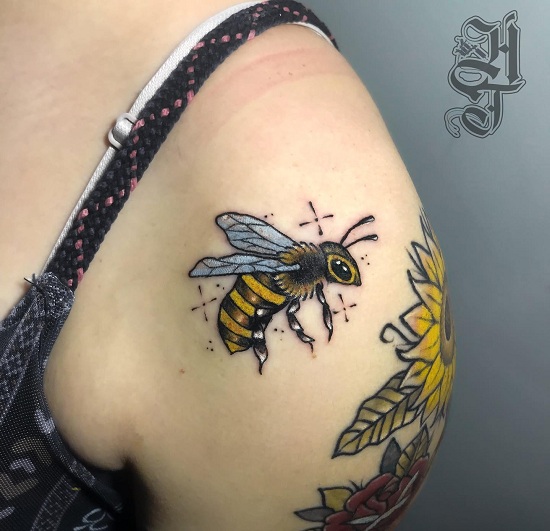 20 Inspiring Bee Tattoo Designs In 2023 | I Fashion Styles