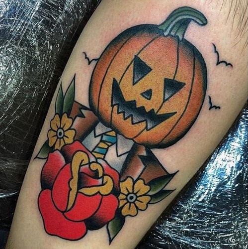 10+ Simple and Chic Pumpkin Tattoo Designs | I Fashion Styles