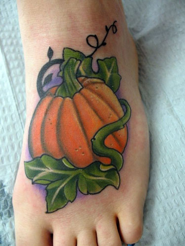 10+ Simple and Chic Pumpkin Tattoo Designs | I Fashion Styles