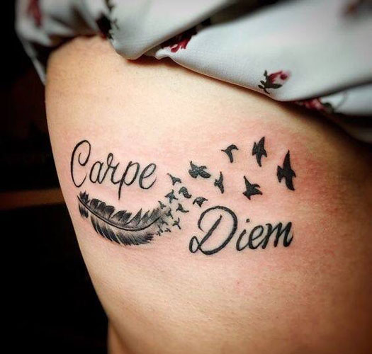 15 Best Carpe Diem Tattoo Designs And Ideas | I Fashion Styles