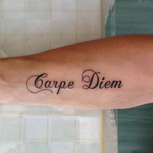 15 Best Carpe Diem Tattoo Designs And Ideas | I Fashion Styles