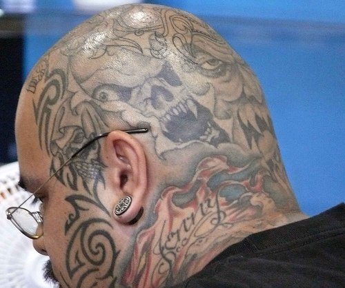 10+ Most Liked Head Tattoo Designs for Men and Women